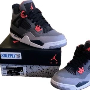 Jordan 4 Retro (GS) 7Y Dark Grey/Infrared